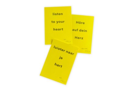 Intention card Listen to your heart