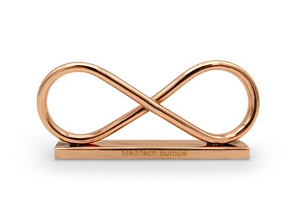 Copper Card Holder Lemniscate