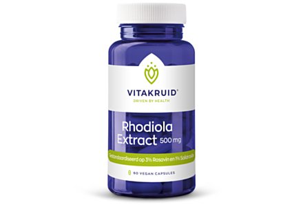 Vitakruid Rhodiola extract 500 mg 3% Rosavin 60 vegan capsules