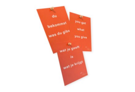 Intention Card You get what you give