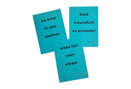 Intention Card Be kind to one another