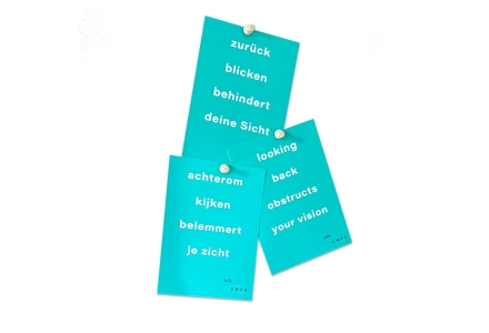 Intention Card Looking back obstructs your vision