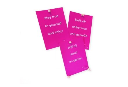 Intention Card Stay true to yourself and enjoy