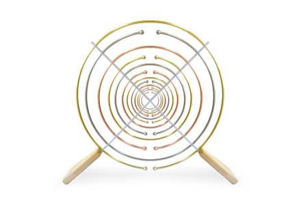 2 Lakhovsky antennas Birch wood foot