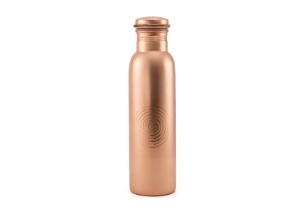 Copper Water Bottle Shiny 950 ml Handmade