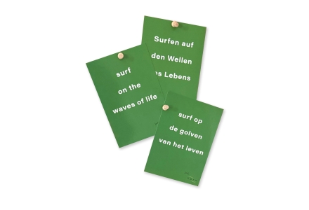 Intention Card Surf on the Waves of Life