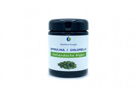 Spirulina Chlorella algae tablets