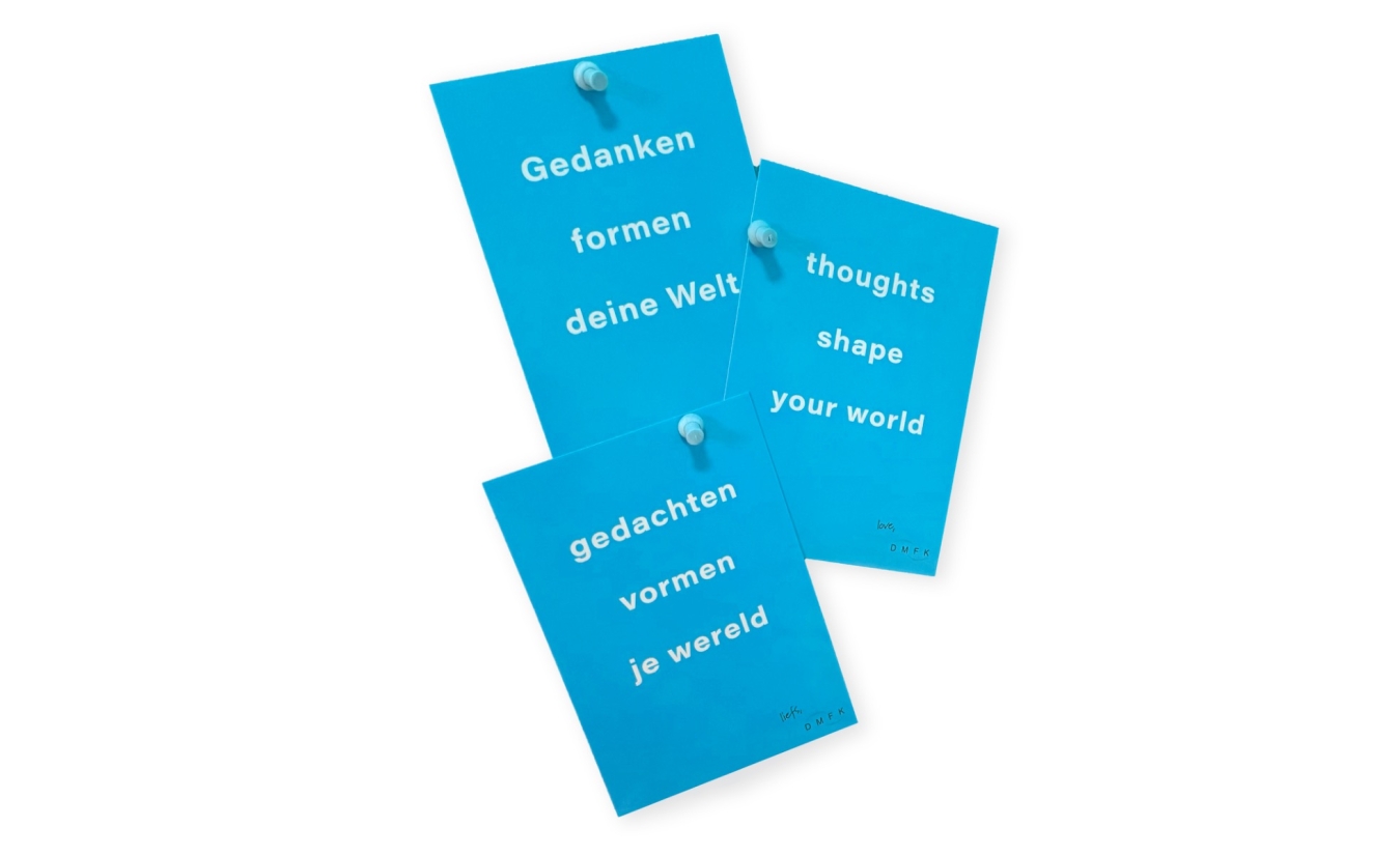 Intention Card Thoughts shape your world