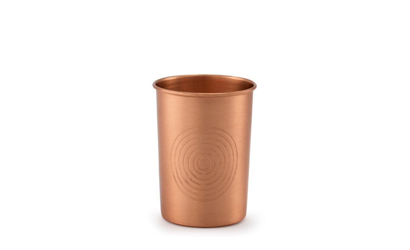 Copper Drinking Cup Matte 300 ml Handmade